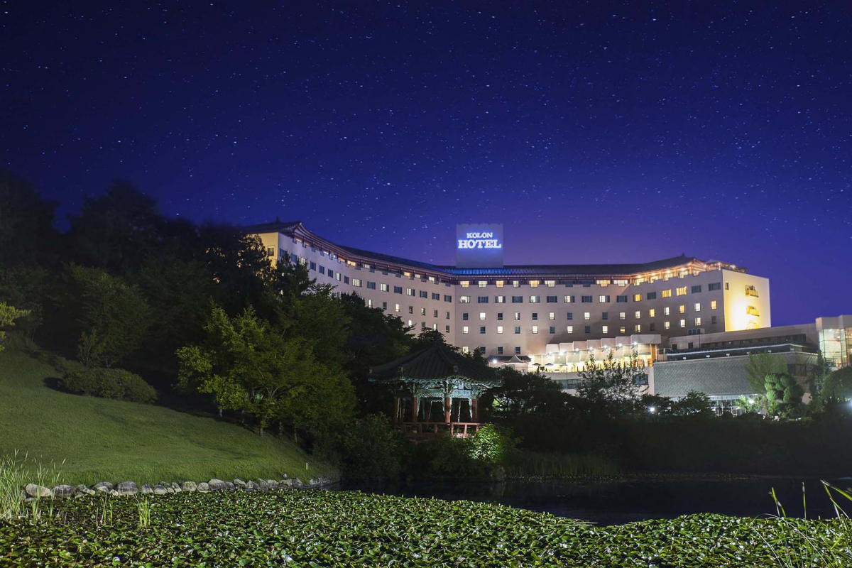 ▲코오롱호텔 전경.