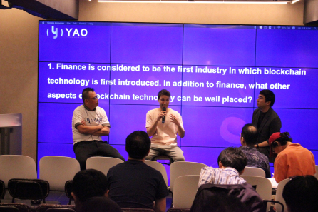 ▲사진=(좌)YAO Network Asia CEO Victor Lee,  (중)VIDY CEO Patrick Colangelo, (우)인큐블록 정근용 본부장)