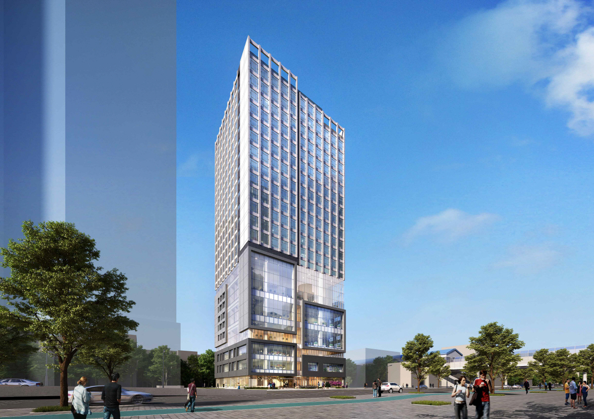 ▲‘건대입구역 자이엘라 ’ 오피스텔 투시도.(자료제공=자이S&D)