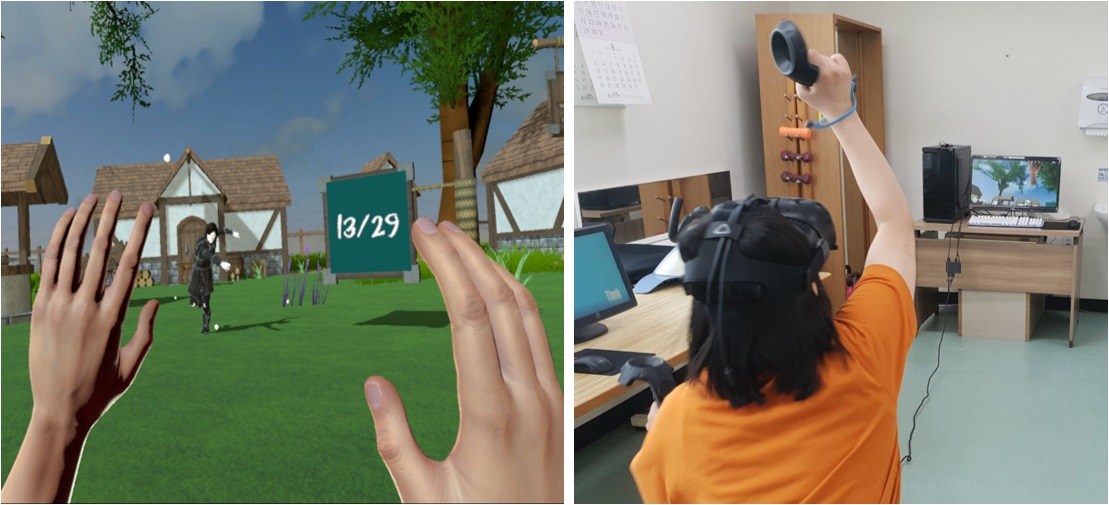 ▲서울대병원 재활의학과 서한길 교수팀과 ㈜테크빌리지는 완전몰입형 가상현실 재활프로그램을 공동 개발했다.(서울대병원)