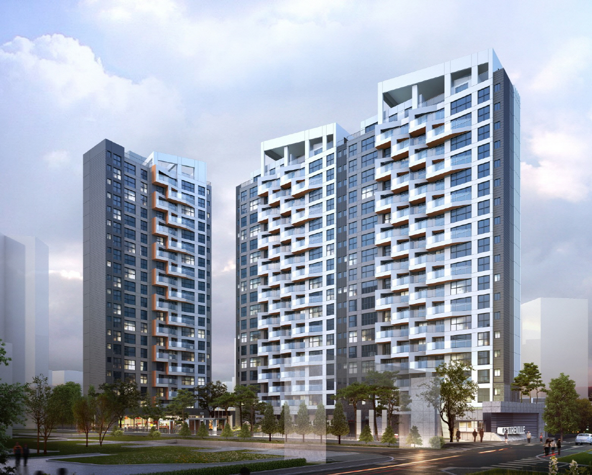 ▲‘반포 센트레빌’ 아파트 투시도.