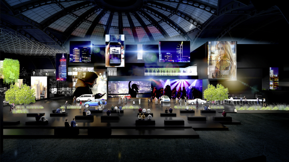 ▲메르세데스-벤츠 전시부스 예상도 (사진제공 다임러미디어)