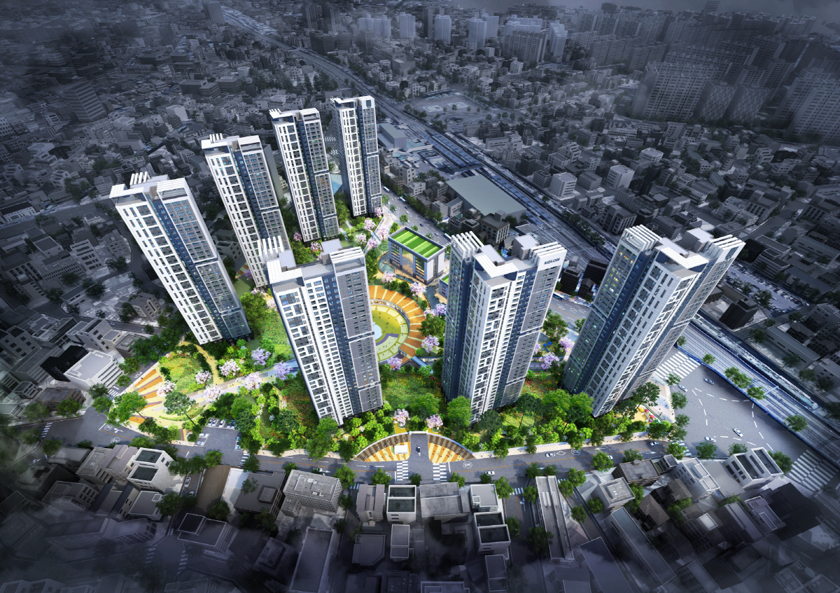 ▲인천 경동구역 조감도. (한국토지신탁 제공)