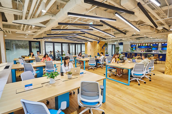 ▲공유오피스 저스트코 내부 사진.