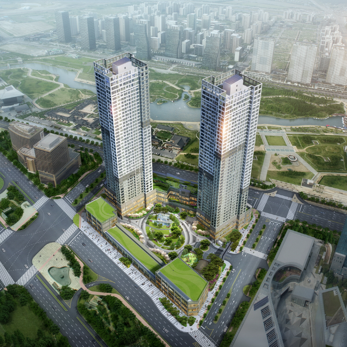 ▲‘송도 더샵 센트럴파크’ 조감도.