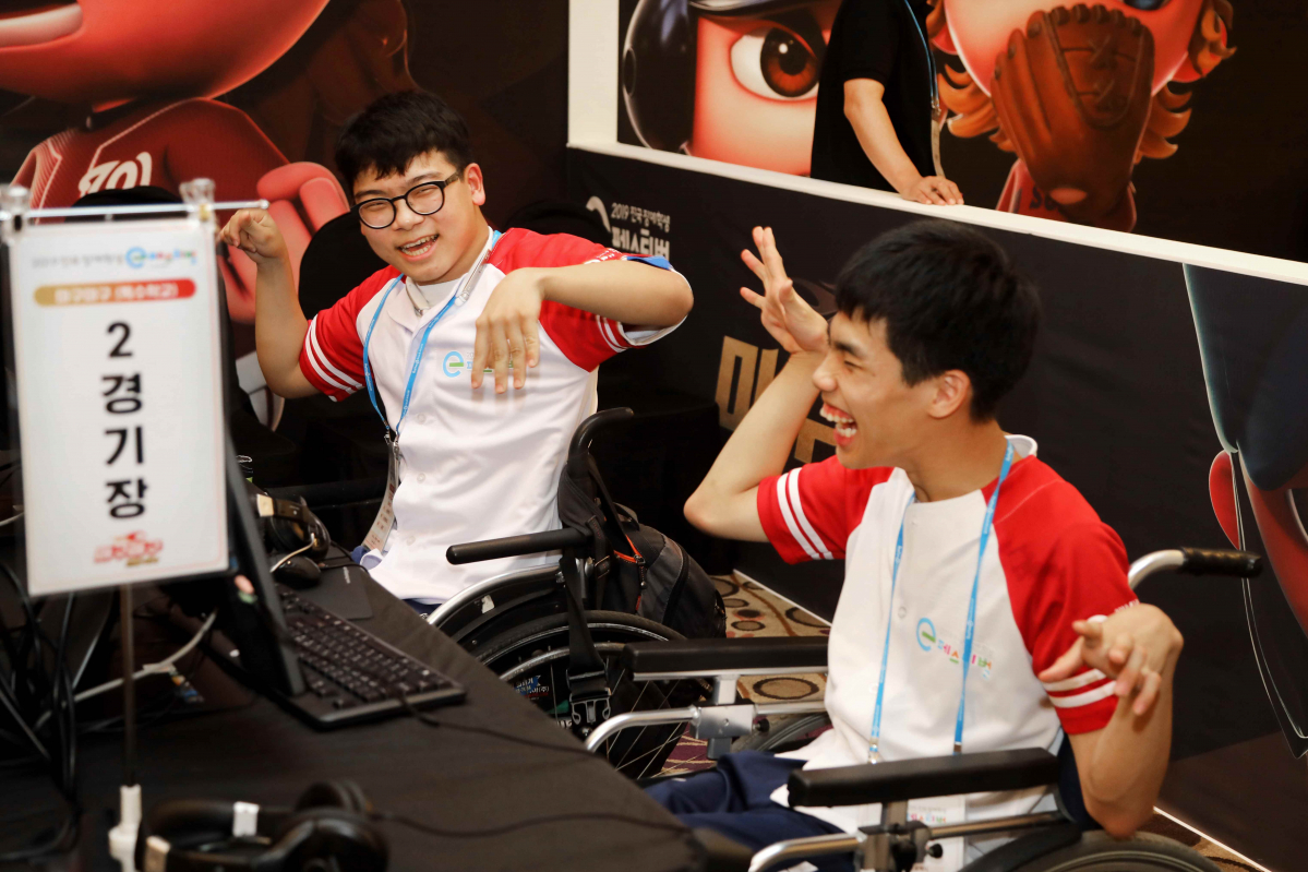 ▲2019 전국 장애학생 e페스티벌 대회 현장 모습. (출처=넷마블)