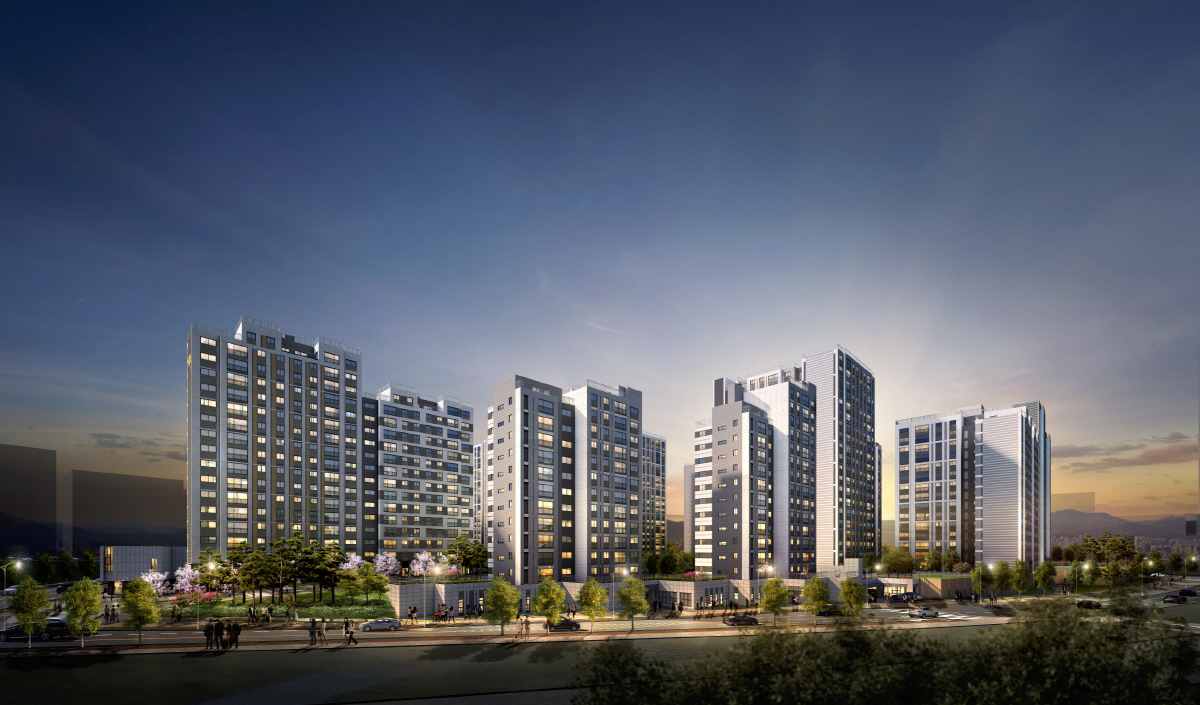 ▲‘e편한세상 운정 어반프라임’ 투시도.(자료제공=대림산업)