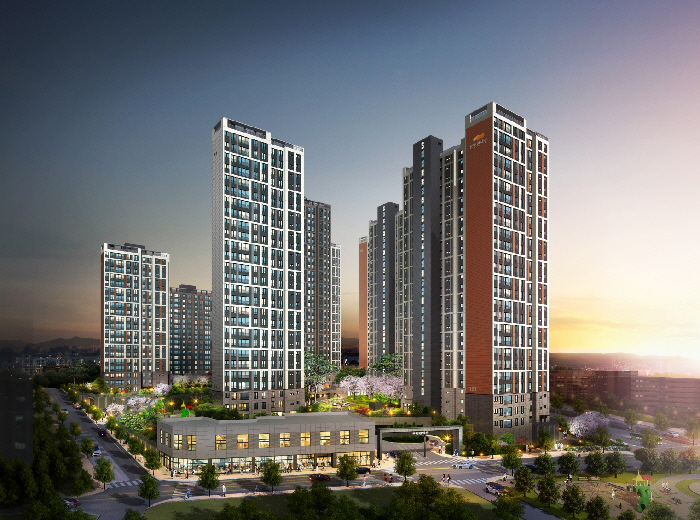 ▲‘e편한세상 온수역’ 아파트 조감도. (자료 제공=삼호)