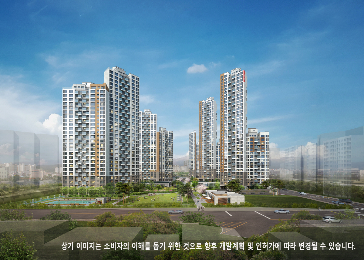 ▲‘역삼 센트럴 아이파크’ 아파트 투시도.(자료제공=HDC현대산업개발)