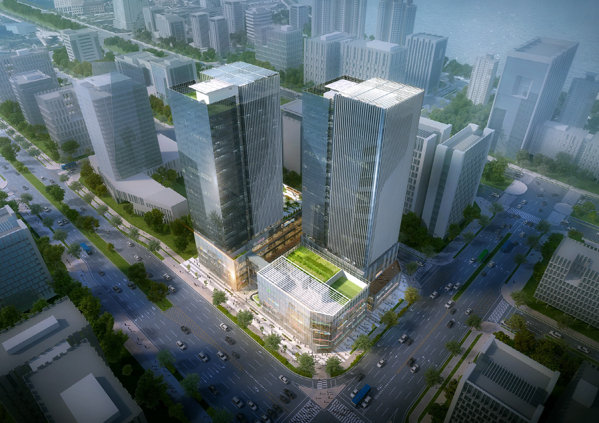 ▲‘송도 씨워크 인테라스 한라’ 조감도.(자료제공=한라)