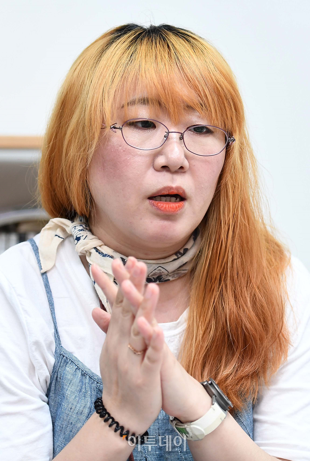 ▲강 대표는 '배리어프리' 콘텐츠의 중요성에 대해 강조했다. 그는 "선천적 시각장애인은 전체의 10%도 되지 않는다"라며 "배리어프리 콘텐츠가 대중화돼야 서로의 도움이 자연스러워질 것"이라고 했다. 신태현 기자 holjjak@