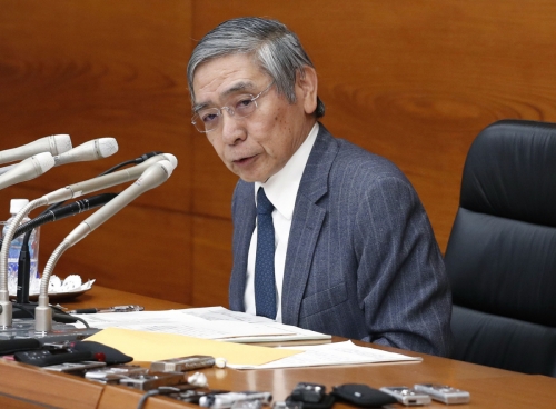 ▲구로다 하루히코 일본은행(BOJ) 총재. AP뉴시스
