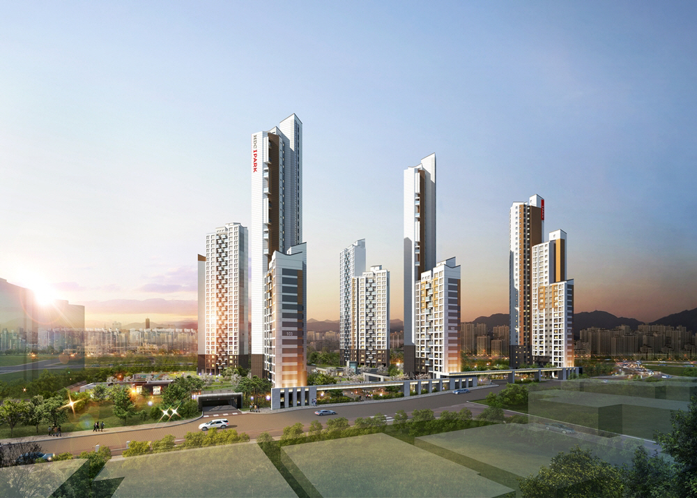 ▲‘역삼 센트럴 아이파크’ 아파트 투시도. (HDC현대산업개발 제공)