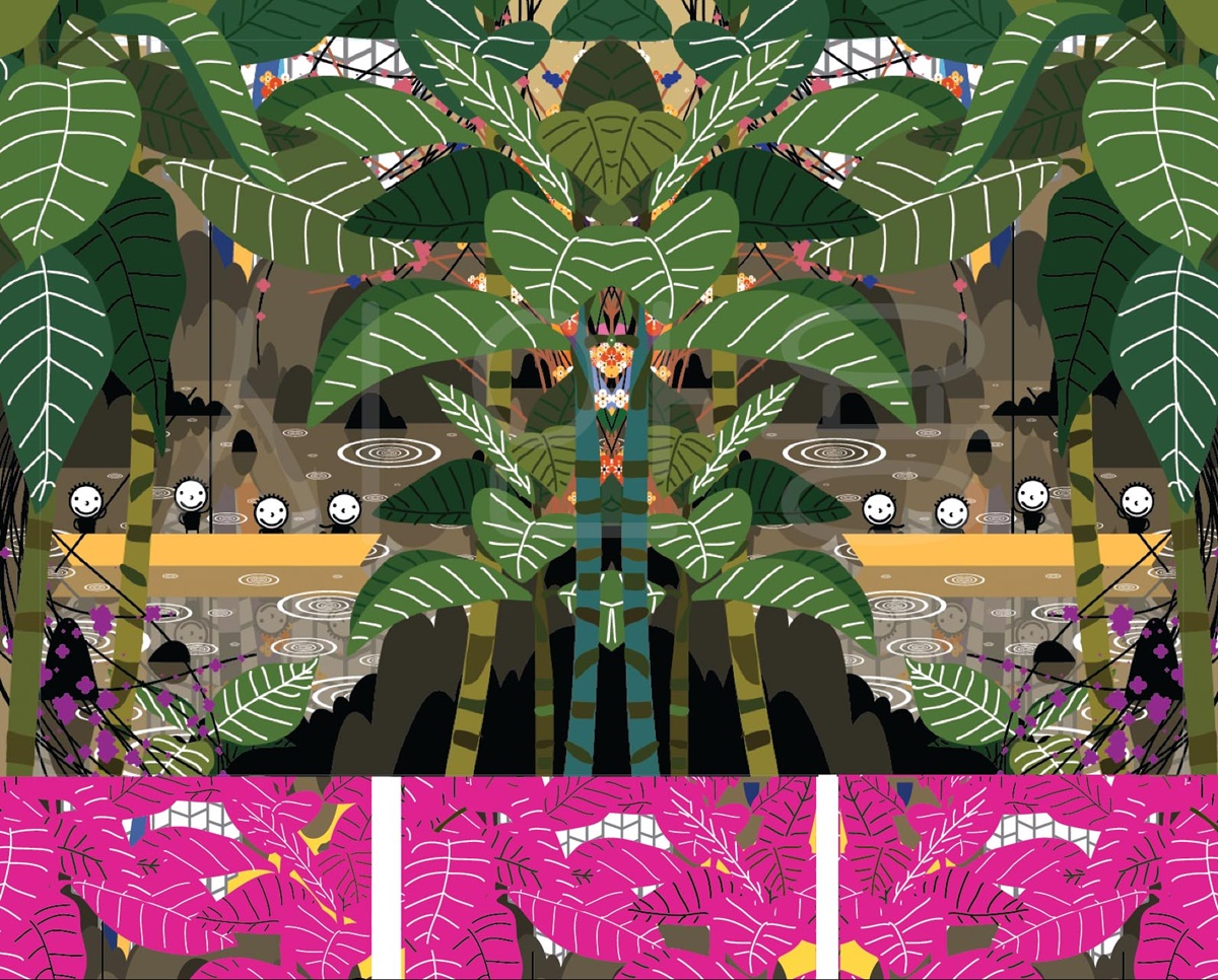 ▲권기수, My favorites-expanded reflection, 2019, acrylic on canvas on board, 227.3x181.8cm.