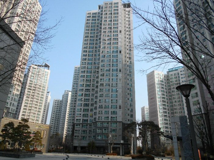 ▲인천 남동구 에코메트로12단지 한화꿈에그린 1208동 전경.(사진 제공=지지옥션)