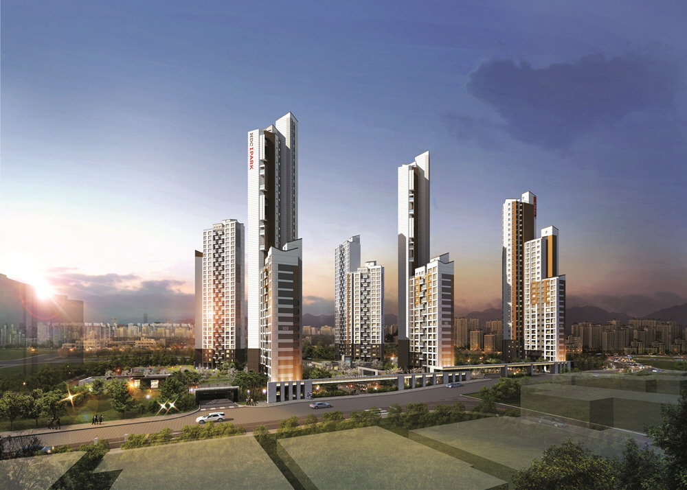 ▲‘역삼 센트럴 아이파크’ 아파트 투시도.(자료 제공=HDC현대산업개발)