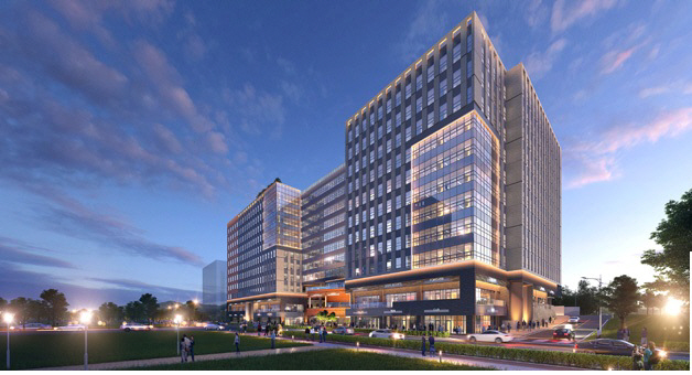 ▲‘한강신도시 디원시티’ 지식산업센터 투시도.