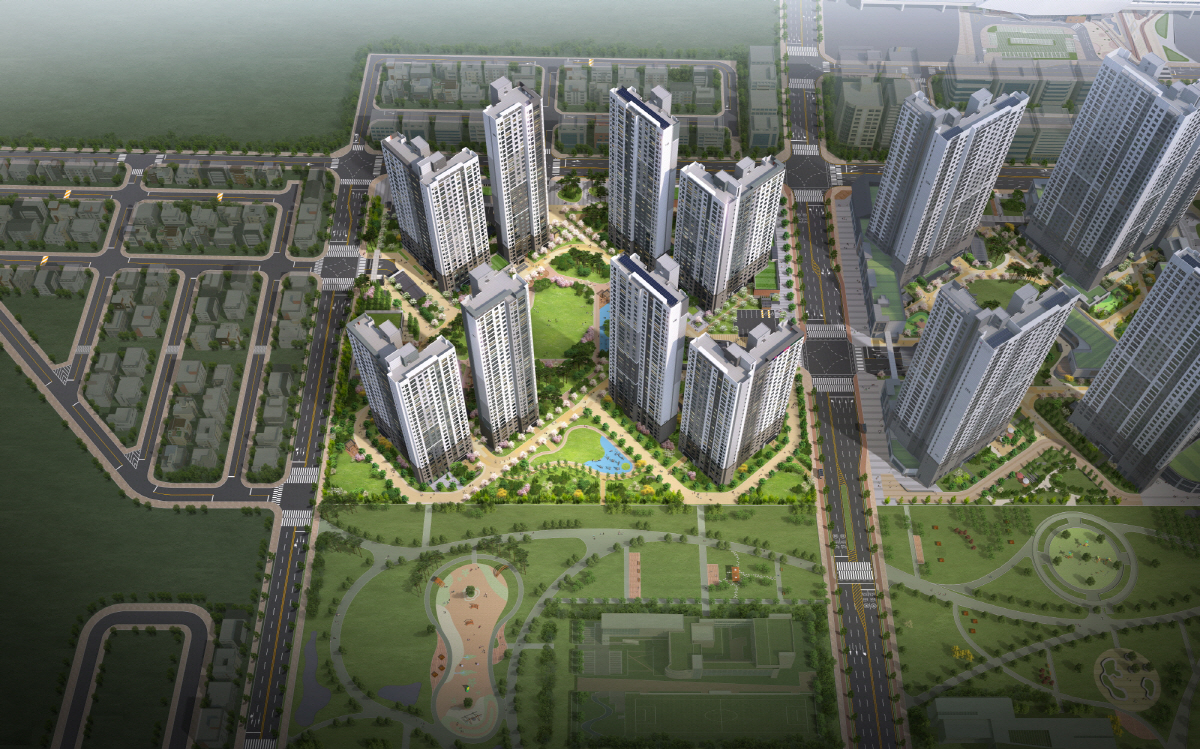 ▲‘탕정지구 지웰시티 푸르지오 2차’ 조감도. (자료 제공=신영)