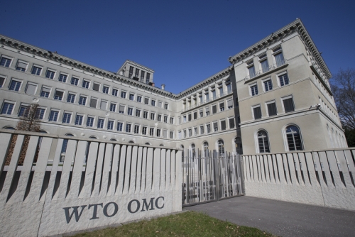 ▲스위스 제네바에 있는 세계무역기구(WTO) 본부. (제네바/신화뉴시스)