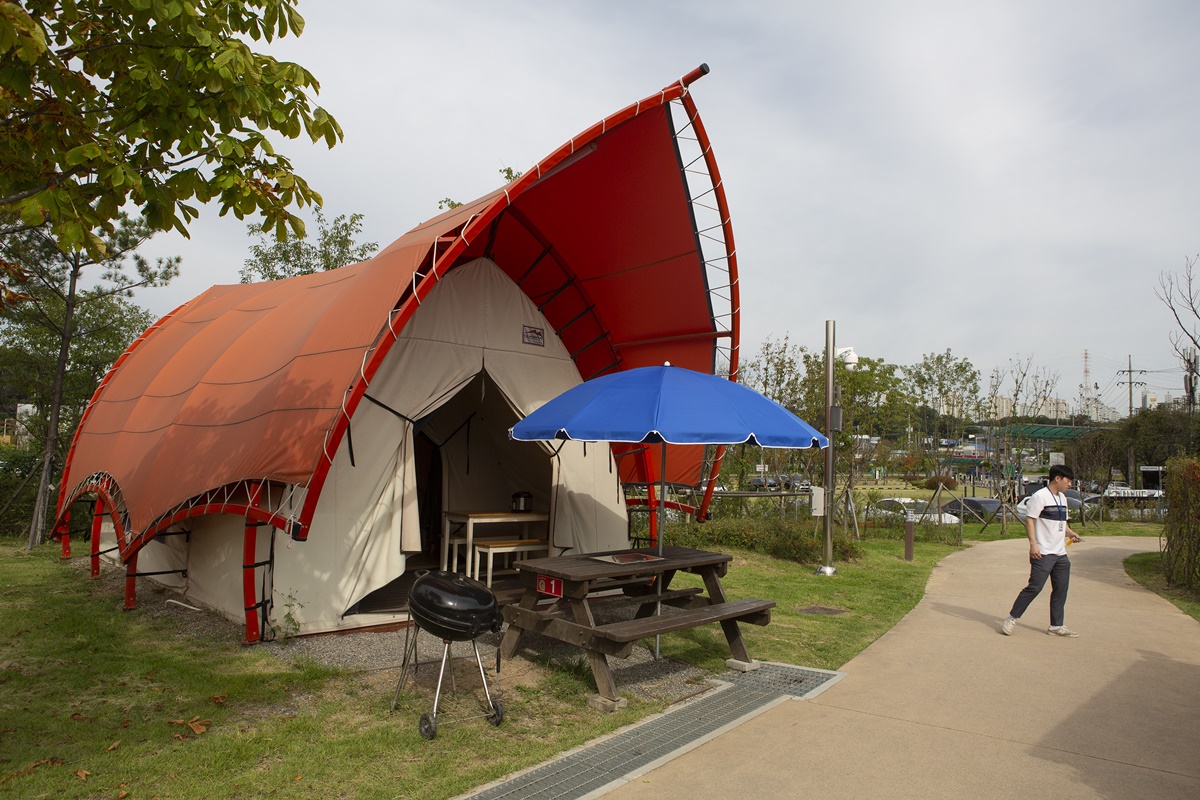 ▲캠핑장 전경.