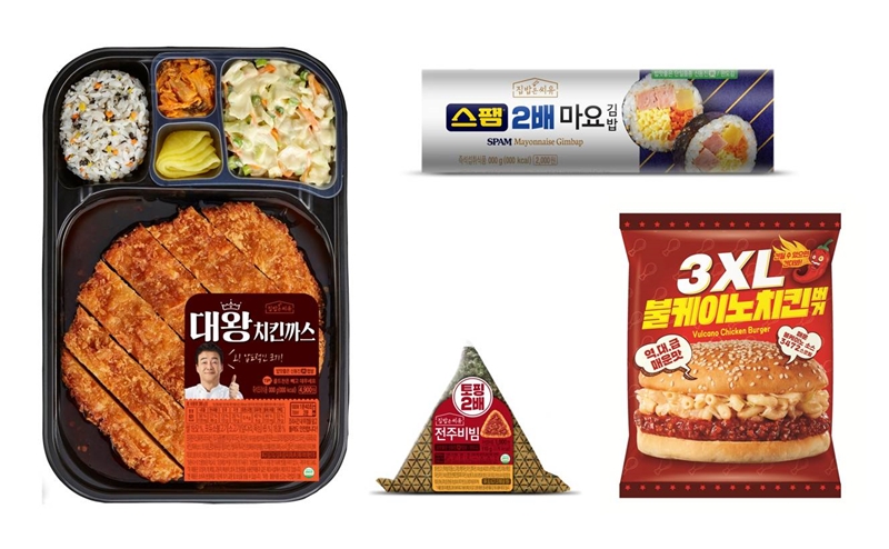 ▲CU의 대용량 간편식.(사진제공=CU)