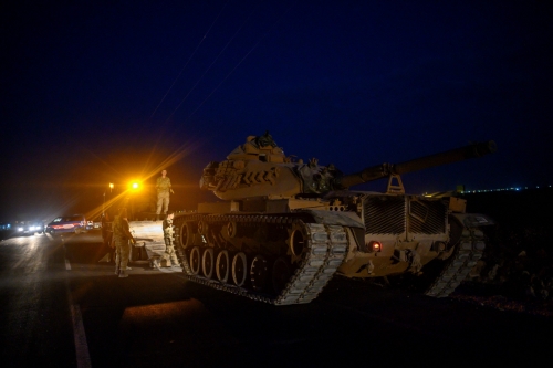 ▲9일(현지시간) 터키군이 국경을 넘으면서 군사작전에 들어갔다. AFP연합뉴스 

