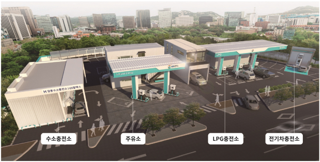 ▲서울 강동구 소재 GS칼텍스 토탈 에너지 스테이션 조감도(사진제공=GS칼텍스)