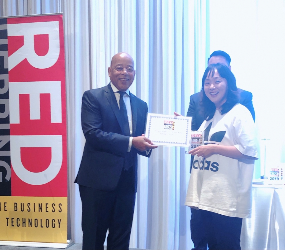 ▲뉴코애드윈드가 레드헤링 아시아 100대 기업에 선정됐다.(사진제공=벤처기업협회)