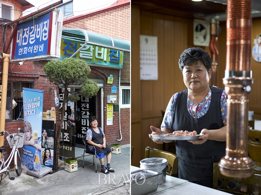 ▲40여 년간 대전갈비집을 지키고 있는 창업주 이점순 씨. 주인장은 오랜 시간 한자리에서 변함없는 맛과 인심으로 손님들을 맞이하고 있다.(오병돈 프리랜서 obdlife@gmail.com)