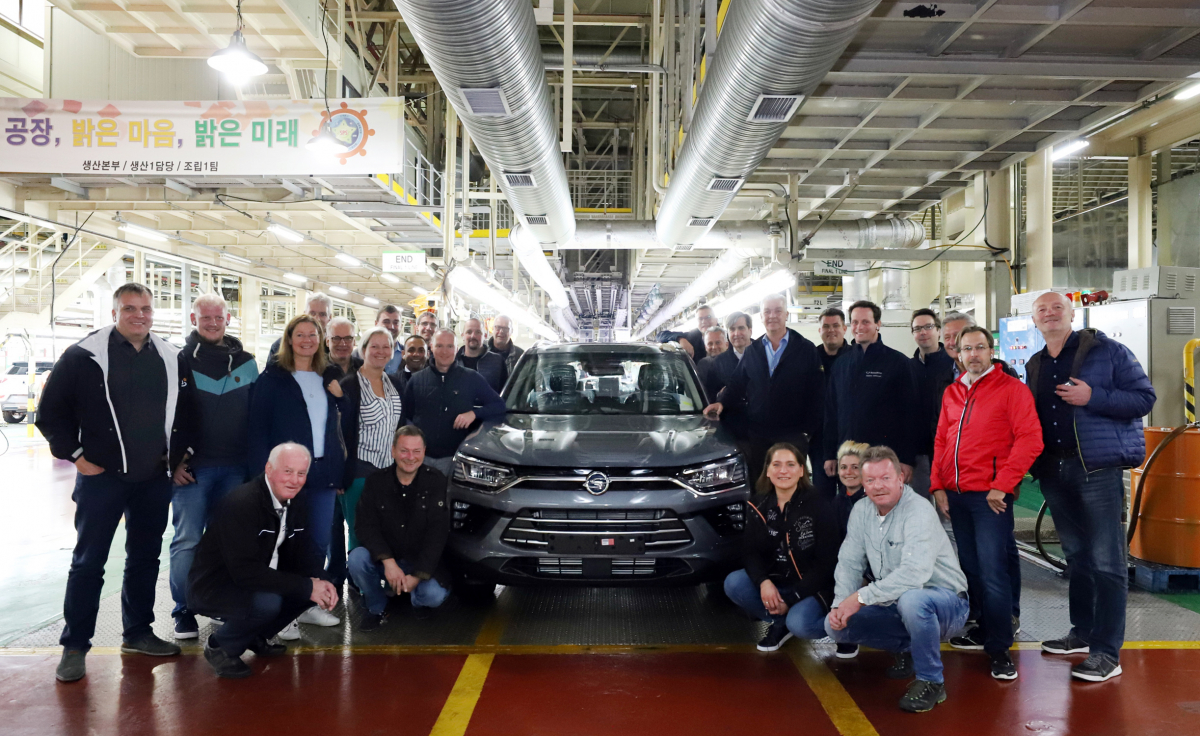 ▲쌍용자동차가 16~19일 중부유럽지역의 우수 딜러들을 평택 본사로 초청해 회사의 현황과 미래를 공유하는 시간을 가졌다. (사진제공=쌍용차)