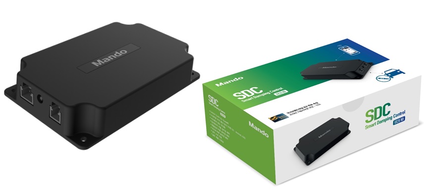 ▲한라홀딩스가 전자제어 서스펜션 튜닝모듈 ‘MandoSDC ECS10(이하 SDC)’을 출시했다.  (사진제공=만도)