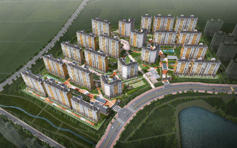 ▲‘이노 시티 애시앙’ 아파트 조감도. (부영주택 제공)