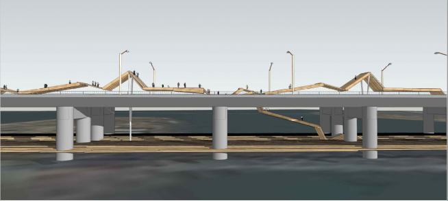 ▲일반 부문 대상 선정작 ‘UNDULATING BRIDGE’. (사진제공=서울시)