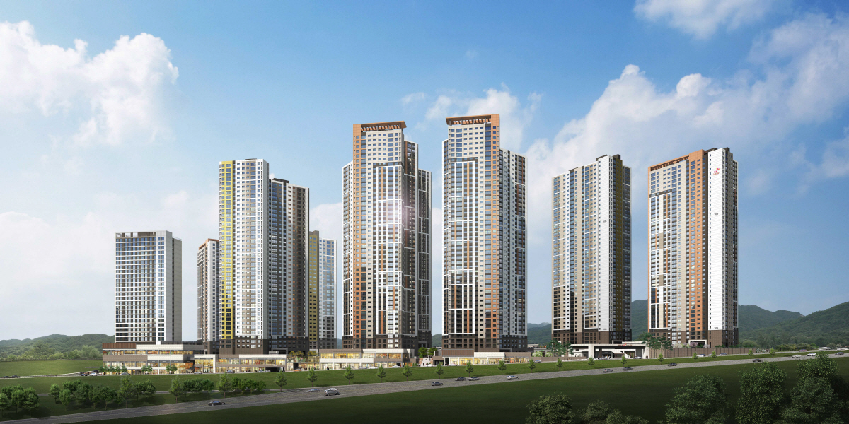 ▲‘루원시티 2차 SK 리더스뷰’ 투시도.(자료 제공=SK건설)
