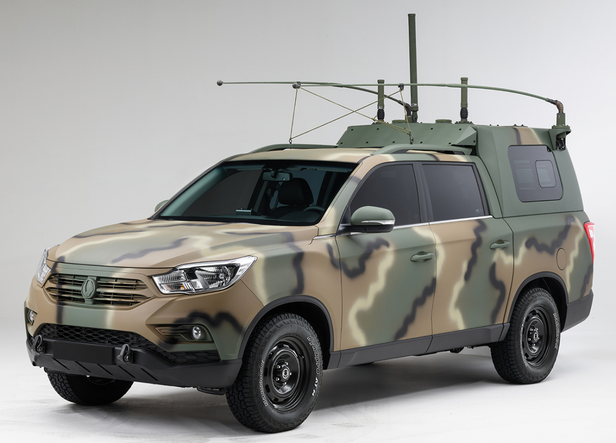 ▲쌍용차가 렉스턴 스포츠 약 500대를 군 지휘차량으로 공급한다. (사진제공=쌍용차)