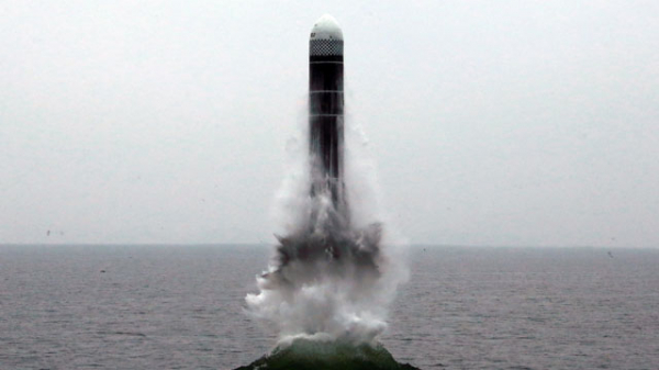 ▲북한이 시험발사한 북극성 3형 미사일(연합뉴스)