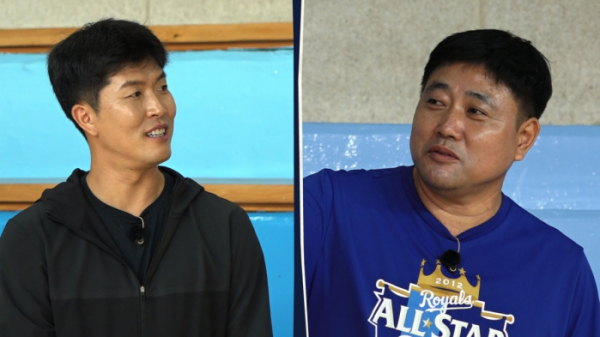 ▲김병현, 양준혁의 투타 맞대결이 펼쳐진다.(JTBC)