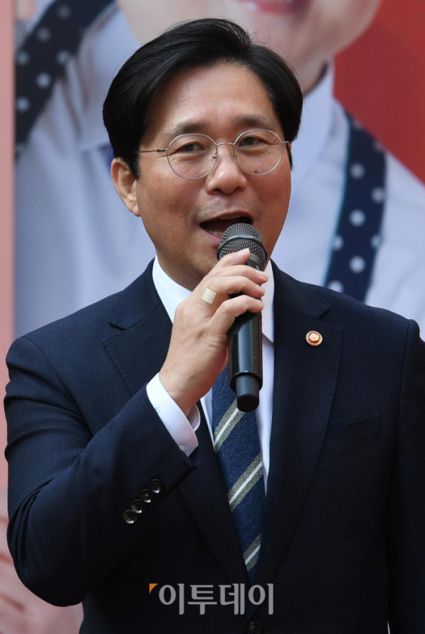 ▲성윤모 산업통상자원부 장관 (신태현 기자)