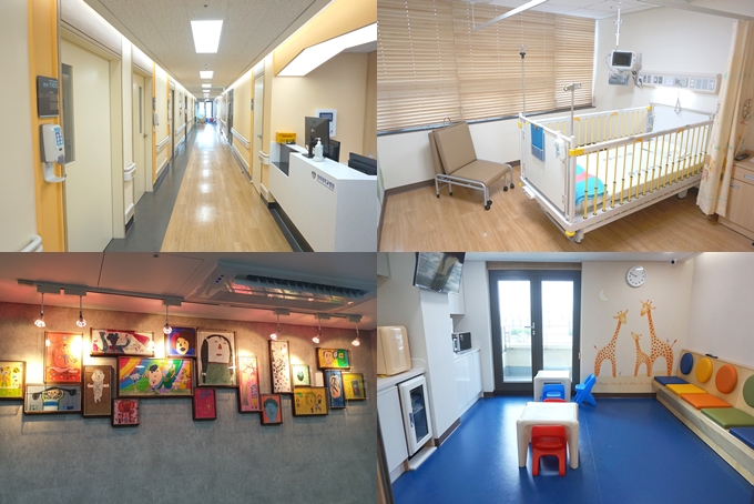 ▲소아청소년과 병동 전경 (경희대학교병원)