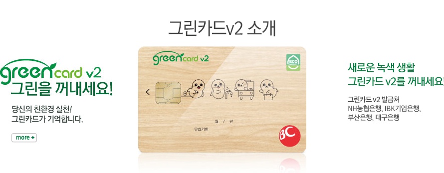 ▲BC카드는 그린카드를 통해 에너지 절약 및 친환경 활동 시 에코머니포인트로 돌려주는 혜택을 제공한다. (출처=에코머니 홈페이지)