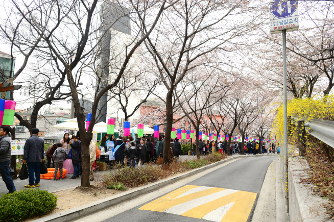 ▲4월에 열린 사당2동 벚꽃축제 (사진 = 동작구)