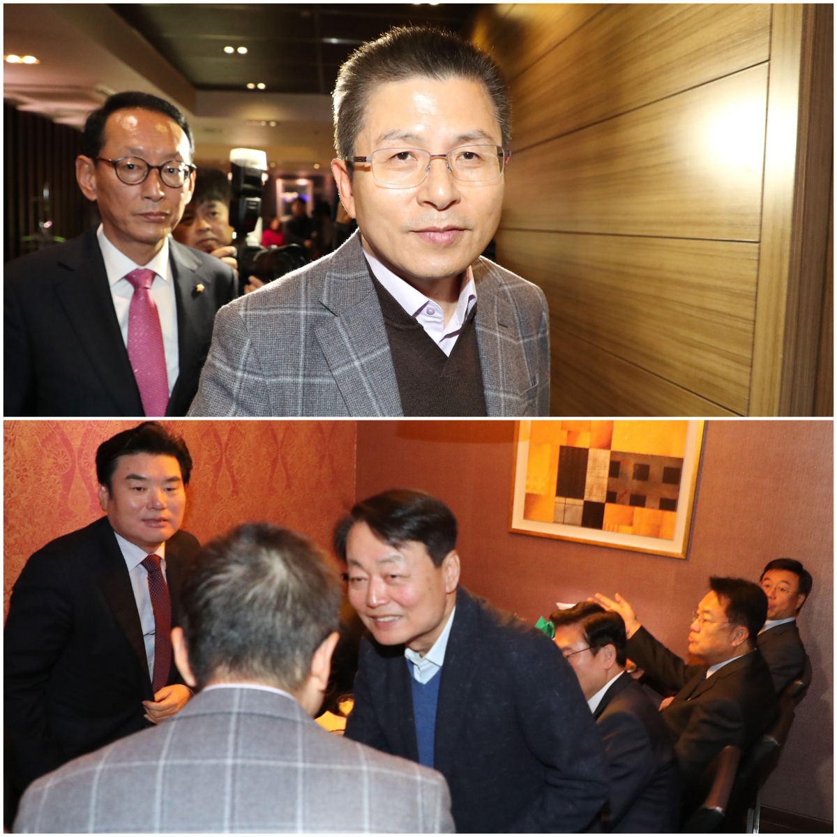 ▲자유한국당 황교안 대표가 12일 수도권·충청권 중진 의원들과의 오찬을 위해 서울 여의도에 있는 한 식당으로 들어서고 있다.  (연합뉴스)