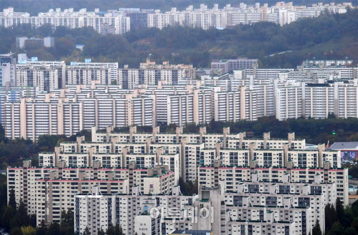 ▲서울 강남지역 아파트 단지 전경.