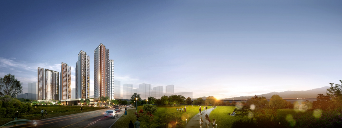 ▲금호산업 'DMC 금호 리첸시아' 조감도. (자료 제공=금호산업)