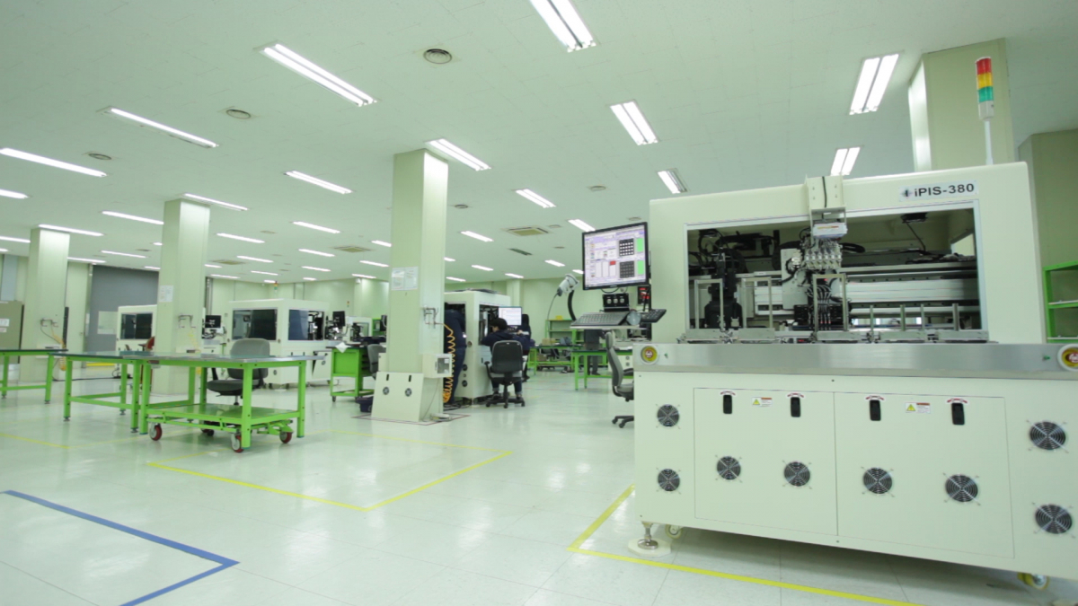 ▲인텍플러스 검사장비 생산 설비