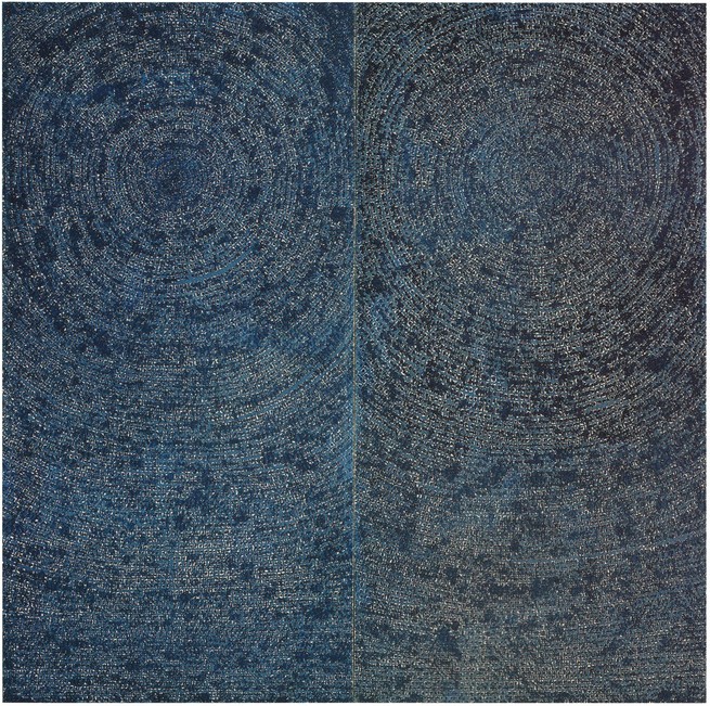 ▲132억원에 낙찰돼 국내 최초로 작품값 100억원대를 돌파한 김환기의 대작 '우주'. (사진=크리스티 코리아)