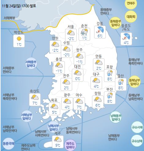 (기상청 홈페이지 캡처)