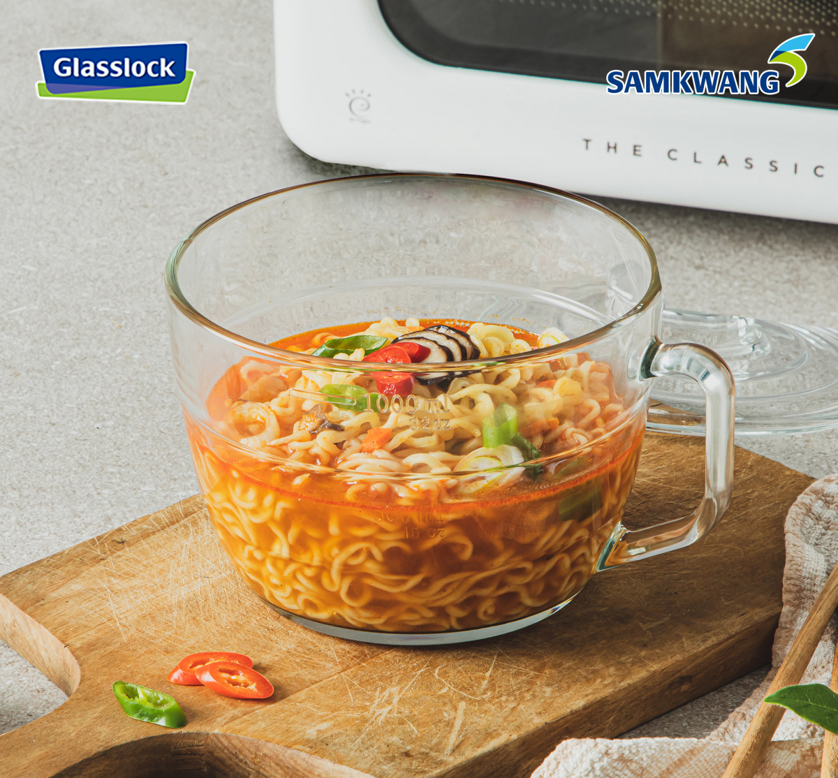 ▲‘글라스락 렌지쿡 누들용’ (사진제공=삼광글라스)
