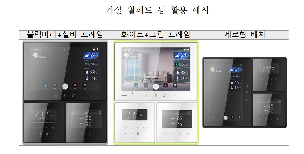 ▲LH 디자인 공모 당선작인 거실 월패드 등 활용 예시. (자료제공=한국토지주택공사(LH))