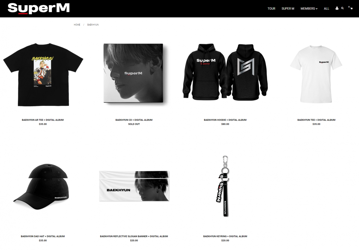 (출처=슈퍼엠 공식 홈페이지 캡처.)